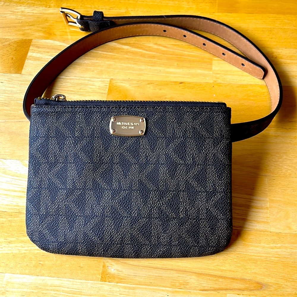 Michael Kors brown belt bag, new without tags